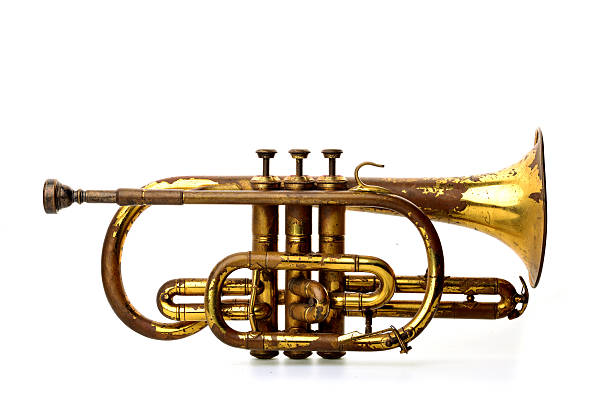 トランペット - jazz music trumpet valve ストックフォトと画像