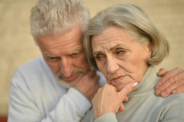 istock Mature couple near wall 510785752