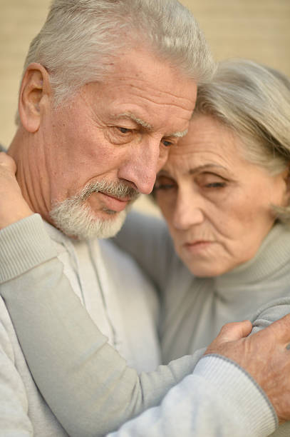 istock Mature couple near wall 510785914