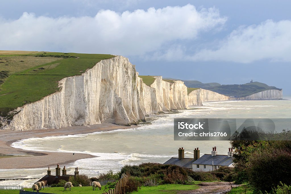 Seven Sisters Seven Sisters Cliffs in the south downs sussex UK England Stock Photo