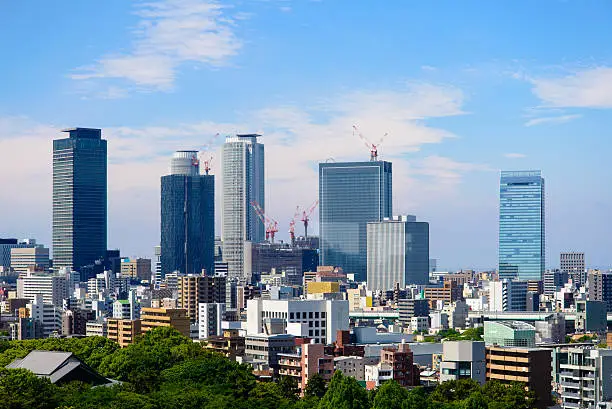 Nagoya, Japan Downtown Skyline