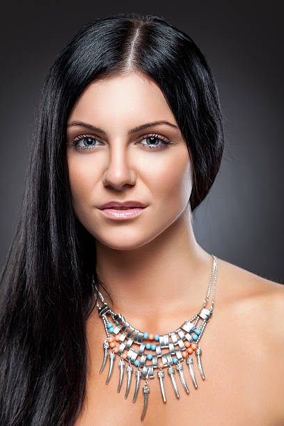 istock Young beauty with long dark hair 510793113