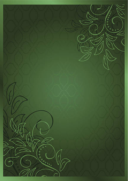 illustrations, cliparts, dessins animés et icônes de carte floral vert vectoriel-eps 10 - eps10 decoration transparent green