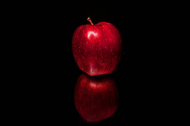 Apple Stock Photo - Download Image Now - Apple - Fruit, Black Background,  Red - iStock