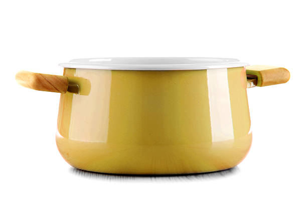 istock Steel pot isolated on white background 510794678