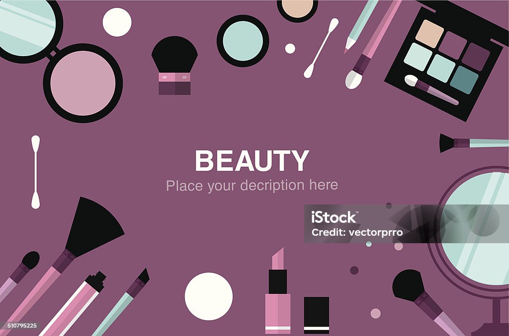 beauty  desk header beauty desk header flat icon style vector illustration Adult stock vector