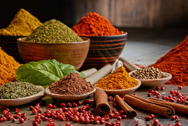 istock Variety of spices on kitchen table 510795286