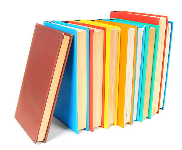 istock Multi-coloured books. On white background. 510796945