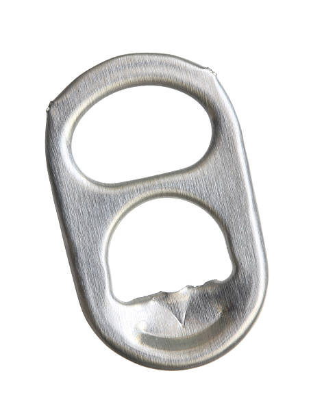 Ring-pull. Ring-pull isolated on a white background. opening bottle cap photos stock pictures, royalty-free photos & images