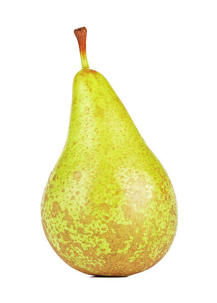 Fresh Conference Pear fresh conference pear, isolated on white background conference pear stock pictures, royalty-free photos & images