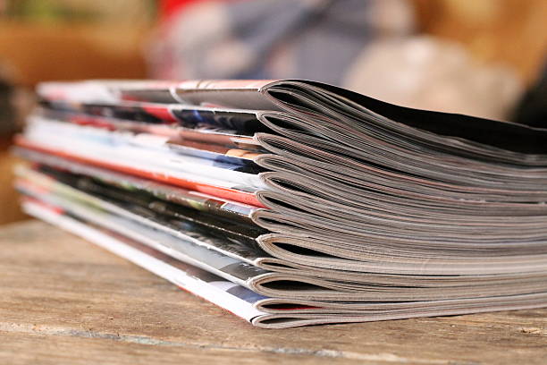 istock Magazines on the wooden table 510798322