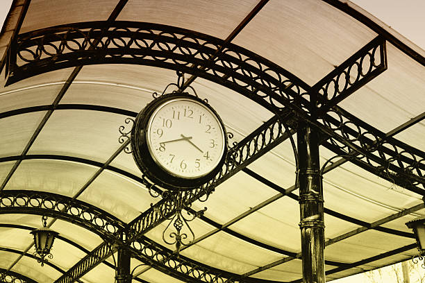 istock old retro clock of one central station 510799182