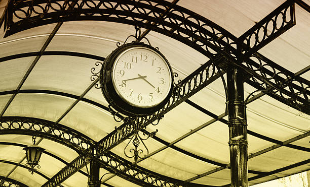 istock old retro clock of one central station 510799304