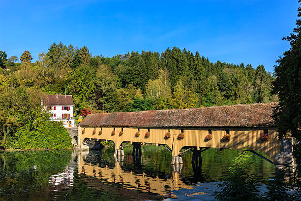 istock Rheinau, Covered Bridge - Switzerland 510800162