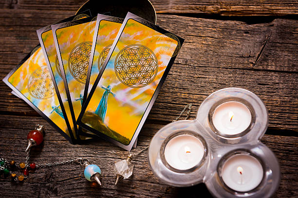 istock Tarot cards amd other accessories 510800214