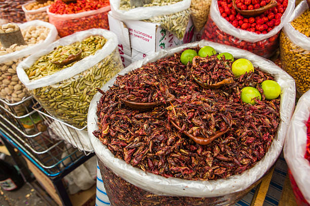 istock Fried Grasshoppers for Sale in Market, Mexico 510801432