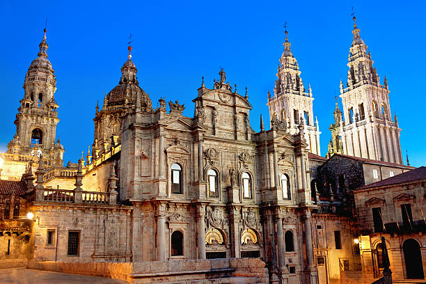 Cathedral of Santiago de Compostela. Galicia, Spain stock photo