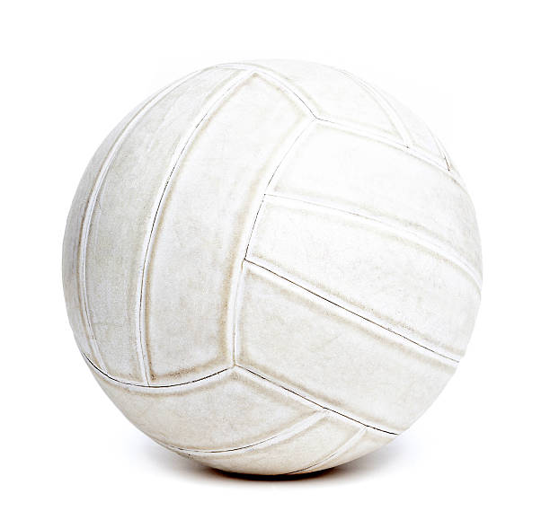 istock Old and Seasoned Volleyball Isolated on White 510804242