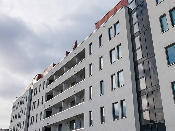 istock Modern Apartment Building with Long Balconies 510844230