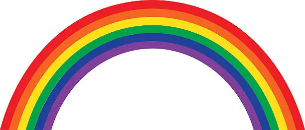 Vector illustration of Rainbow Illustration, Classic Design