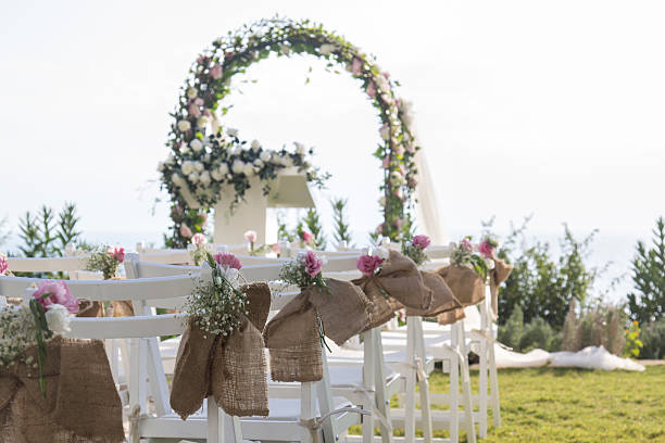 istock wedding ceremony setting outdoor 510846032