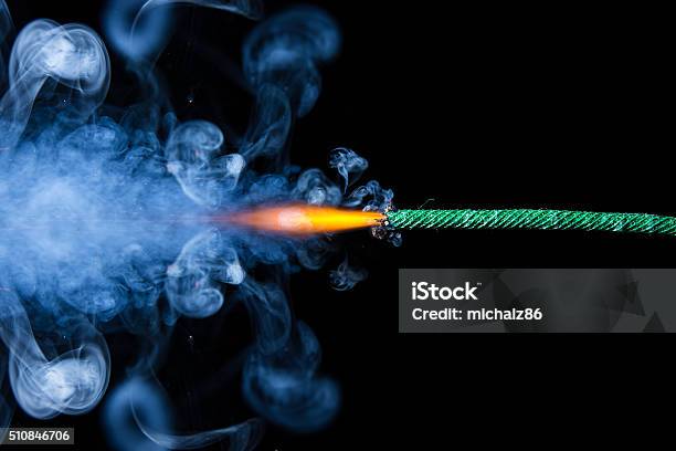 Fuse Is Burning Stock Photo - Download Image Now - Explosive Fuse, Burning, Dynamite