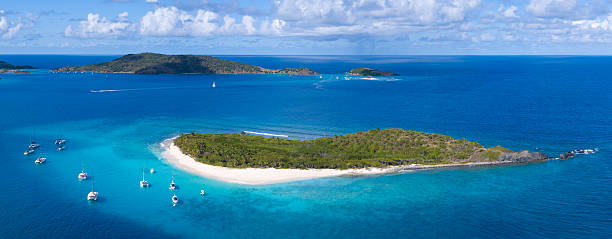istock Aerial view of Sandy Cay, British Virgin Islands 510847850