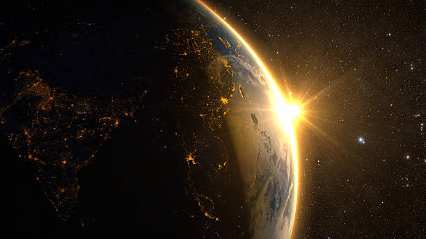 istock Planet Earth with a spectacular sunrise 510850378