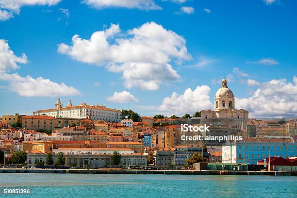 Beautiful View Of Lisbon From The Tagus River Stock Photo - Download Image Now - Lisbon, Portugal, City