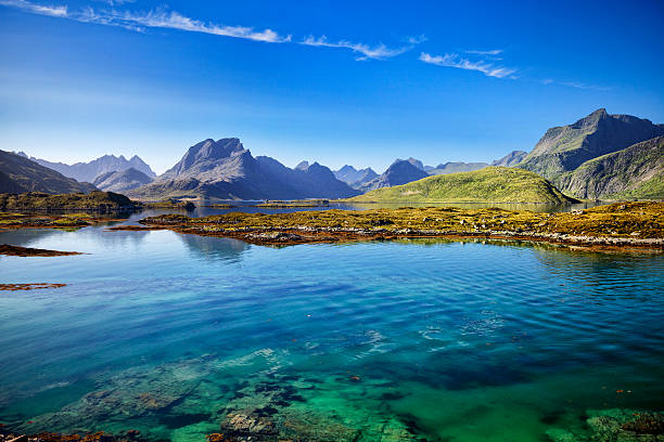 lofoten 、風景、ramberg ,norway - lofoten scandinavian norway nature ストックフォトと画像