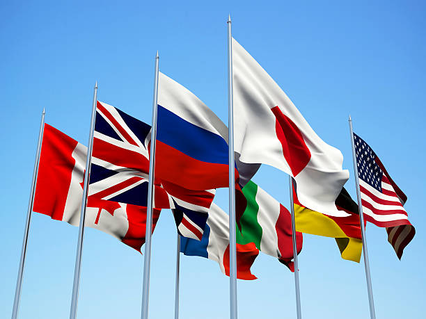 istock THE G8 COUNTRIES, Flags countries. 510851758