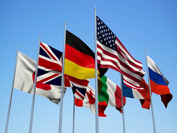 istock THE G8 COUNTRIES, Flags countries. 510851826