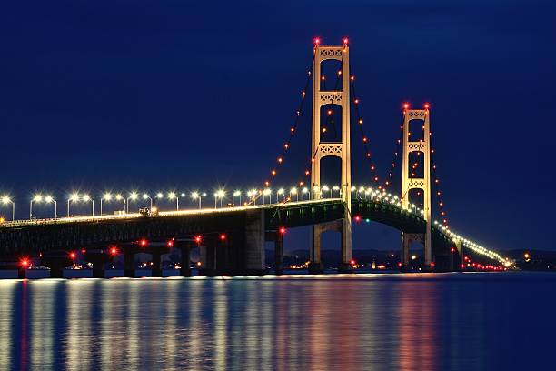 istock Mackinac Bridge at Night 510852800