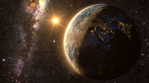 istock Planet Earth with a spectacular sunset 510853284