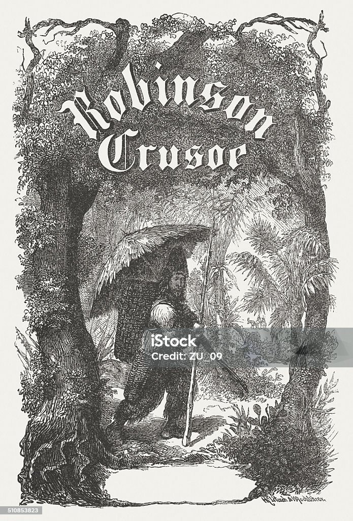 Robinson Crosoe - Lizenzfrei Robinson Crusoe Stock-Illustration