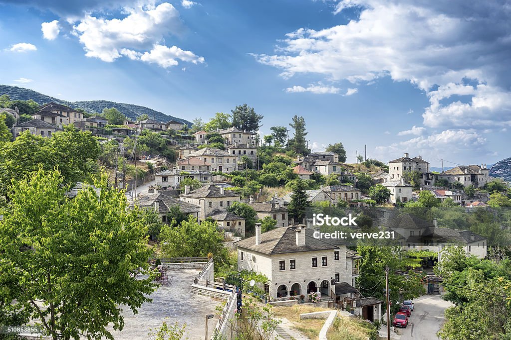 The picturesque village of Vitsa in Zagori area, northern Greece Greece Stock Photo