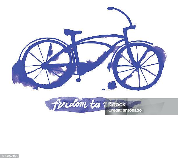 Vector Watercolor Bicycle Stock Illustration - Download Image Now - Bicycle, Cycling, Watercolor Painting