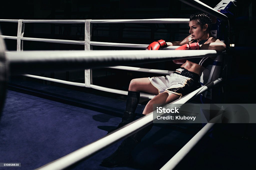 Woman boxer corner ring hi-res stock photography and images - Alamy
