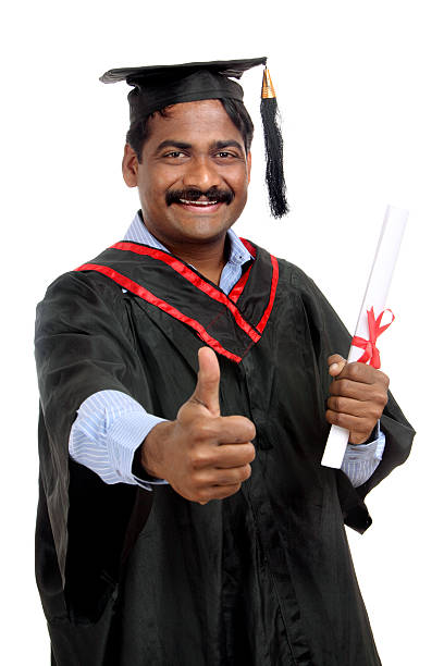 istock Happy Indian graduate showing thumbs up 510859340