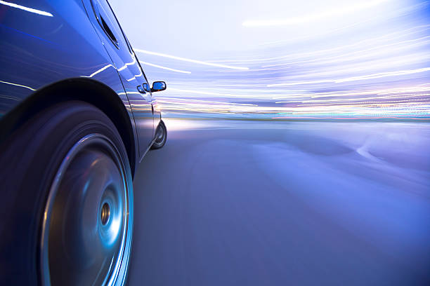 istock Driving in the sunset city. 510859560
