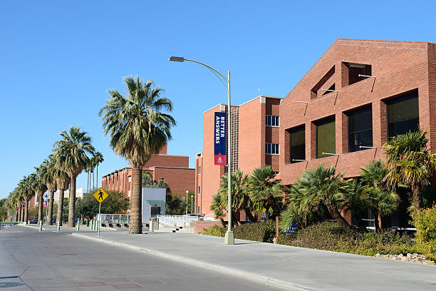 Tucson, USA - January 3, 2016. Campus view of University of Arizona in downtown Tucson, Arizona, USA.