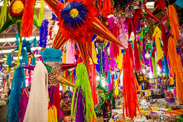 pinatas - pinata mexico christmas mexican culture foto e immagini stock