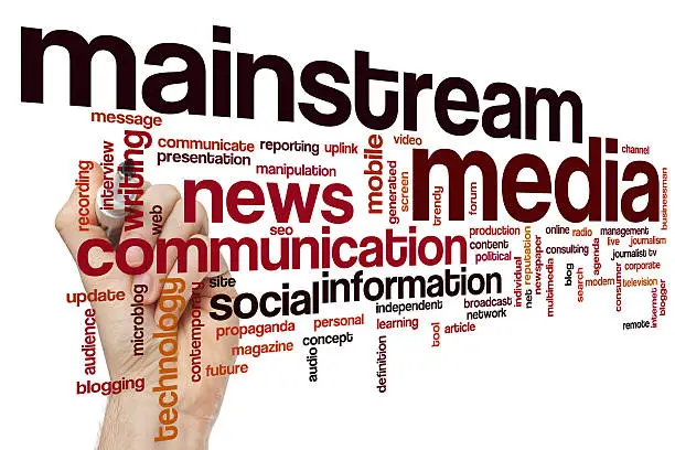 Photo of Mainstream media word cloud