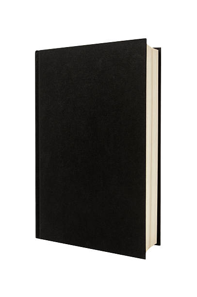 istock Black plain hardcover book or bible front cover upright vertical 510862346