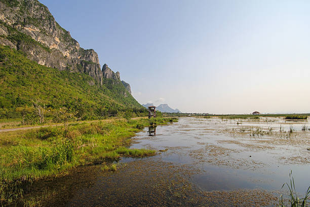 istock Mountain view from Wooden Bridge at Khao sam roi yod 510863042