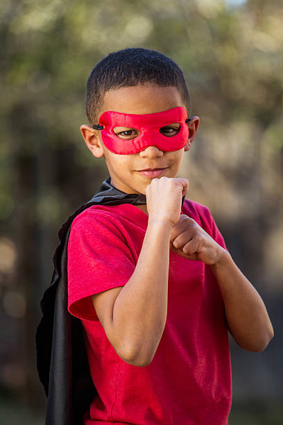 Little boy super hero.