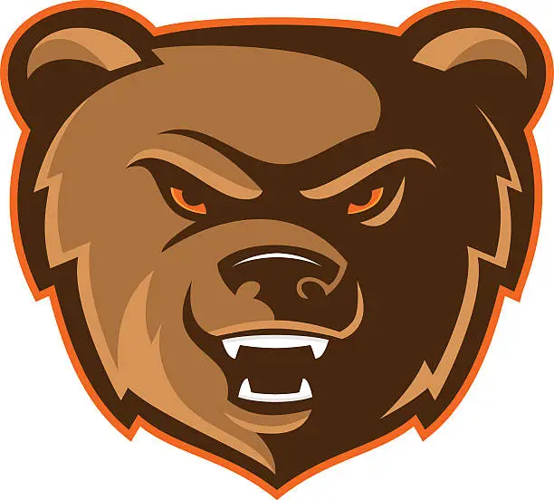 Vector illustration of Bear Mascot Logo