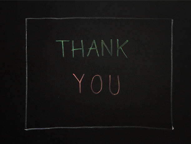 istock THANK YOU on black background. 510863822