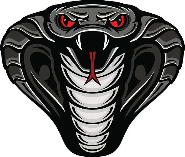 Vector illustration of Cobra Snake Mascot Logo