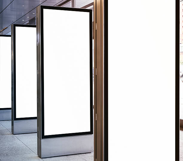 istock Blank mock up Light Box set Template sign stand display 510865790